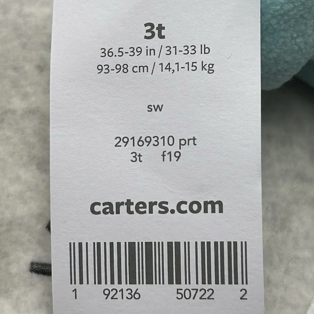 Carters new tags